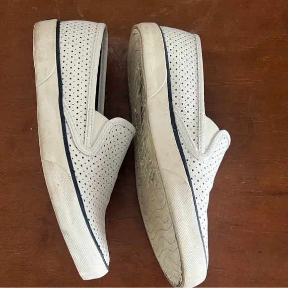 Sperry Women's White Perforated Slip-On Loafers - Picture 4 of 9